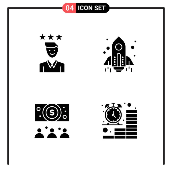 Conjunto Iconos Creativos Universales Simplemente Vector Ilustraciones Para Aplicaciones Web — Archivo Imágenes Vectoriales