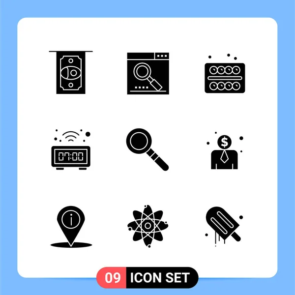 Conjunto Iconos Creativos Universales Simplemente Vector Ilustraciones Para Aplicaciones Web — Archivo Imágenes Vectoriales