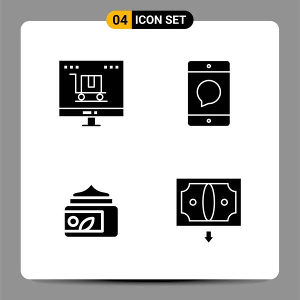 Set Universal Creative Icons Simply Vector Illustrations Web Mobile Apps — Stock Vector