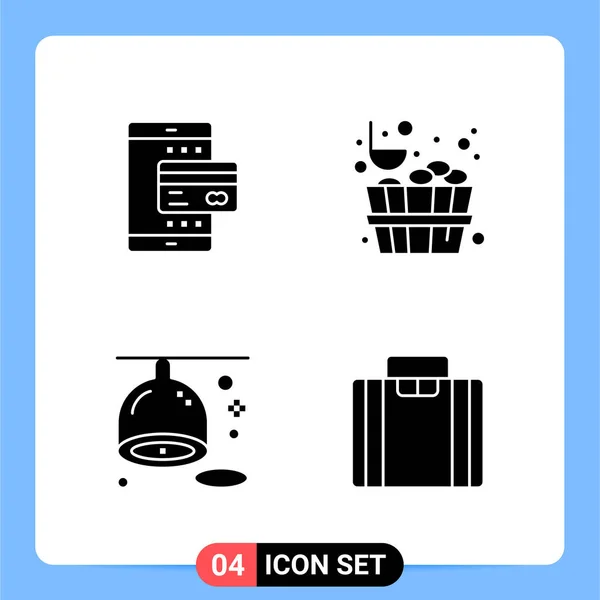 Set Dari Ikon Kreatif Universal Cukup Ilustrasi Vektor Untuk Aplikasi - Stok Vektor