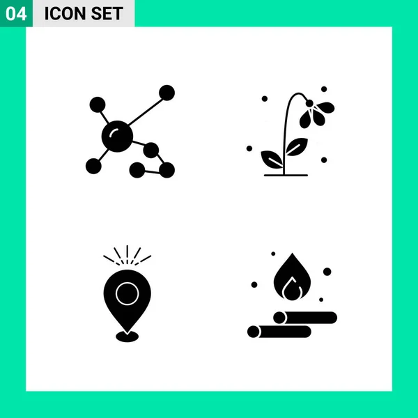 Conjunto Iconos Creativos Universales Simplemente Vector Ilustraciones Para Aplicaciones Web — Vector de stock