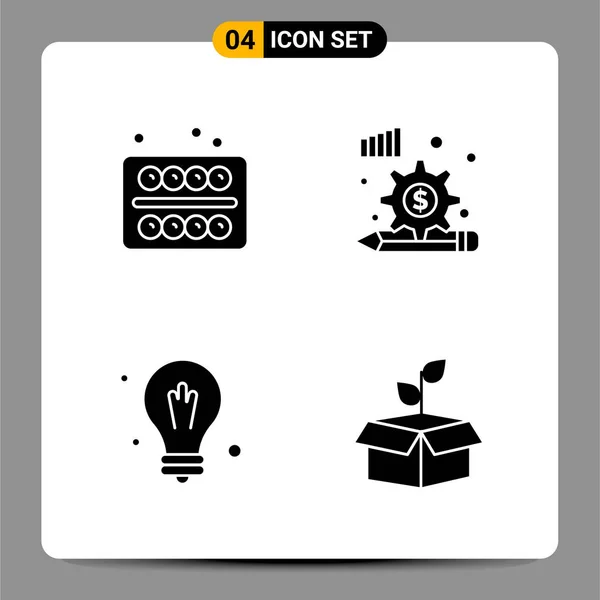 Conjunto Iconos Creativos Universales Simplemente Vector Ilustraciones Para Aplicaciones Web — Vector de stock