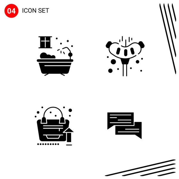 Conjunto Iconos Creativos Universales Simplemente Vector Ilustraciones Para Aplicaciones Web — Vector de stock