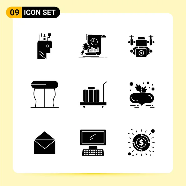 Conjunto Iconos Creativos Universales Simplemente Vector Ilustraciones Para Aplicaciones Web — Vector de stock