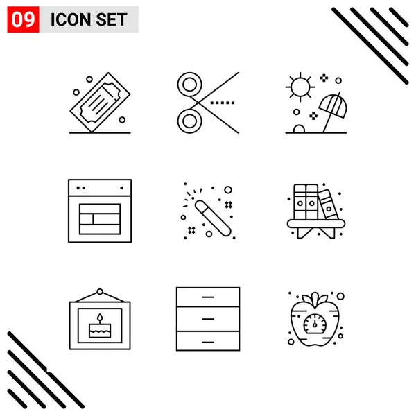 Set de 25 iconos de negocio universales Vector — Vector de stock