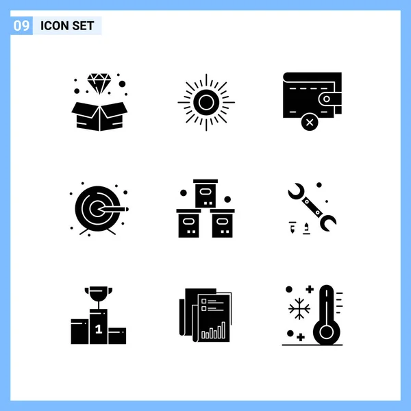 Conjunto Iconos Creativos Universales Simplemente Vector Ilustraciones Para Aplicaciones Web — Vector de stock