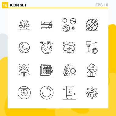 Evrensel yaratıcı simgeler kümesi, web ve mobil uygulamalar ve projeler için basit vektör illüstrasyonları  