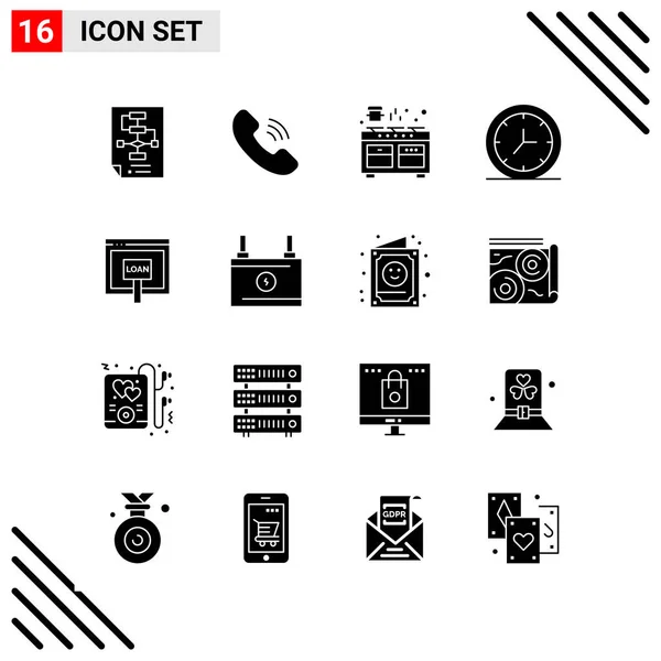 Set Universal Creative Icons Simply Vector Illustrations Web Mobile Apps — Stock Vector