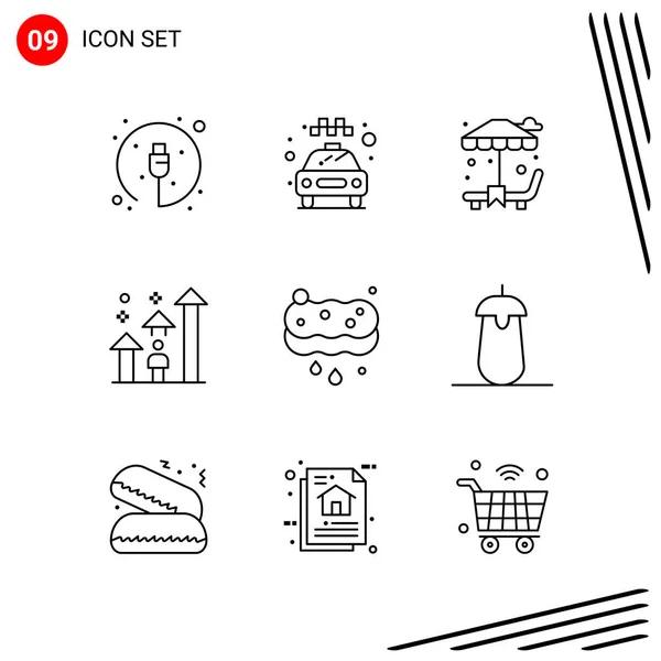 Set de 25 iconos de negocio universales Vector — Archivo Imágenes Vectoriales