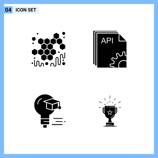 Univerzális Kreatív Ikonok Vektor Illusztráció — Stock Vector