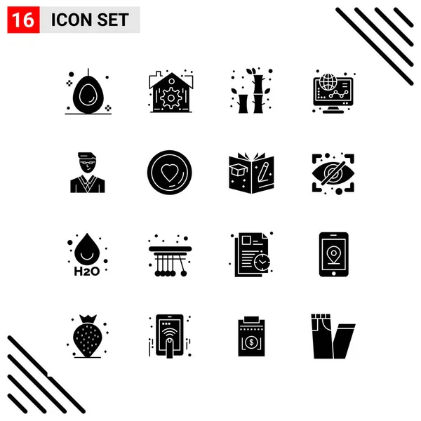 Conjunto Iconos Creativos Universales Simplemente Vector Ilustraciones Para Aplicaciones Web — Vector de stock