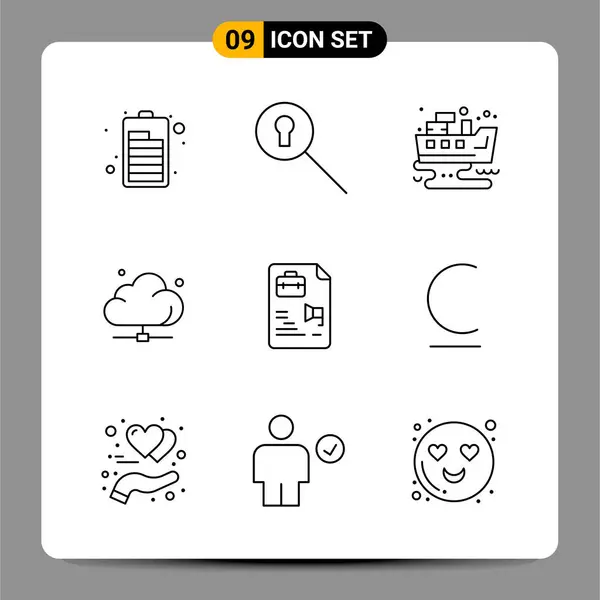 Set dari 25 Universal Business Icons Vector - Stok Vektor