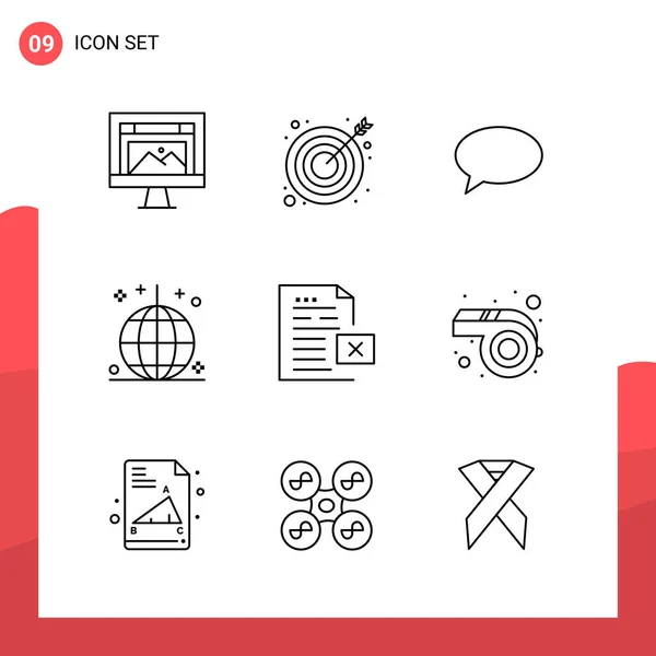 Set of 25 Universal Business Icons Vector — Stockový vektor