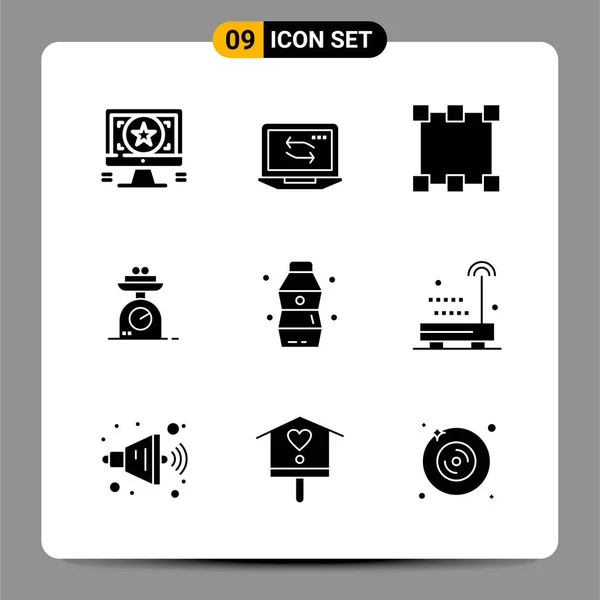 Conjunto Iconos Creativos Universales Simplemente Vector Ilustraciones Para Aplicaciones Web — Archivo Imágenes Vectoriales