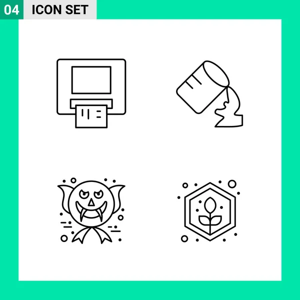 Set Universal Creative Icons Simply Vector Illustrations Web Mobile Apps — Stock Vector