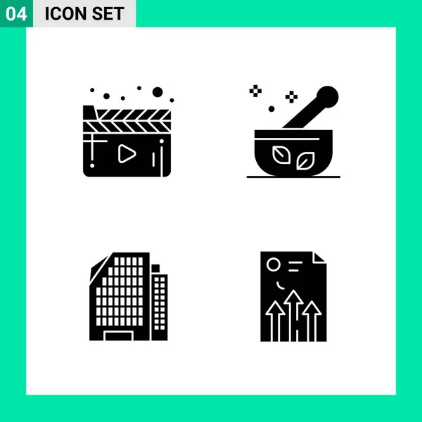 Iconos Creativos Conjunto Diseño Sobre Fondo Blanco — Vector de stock