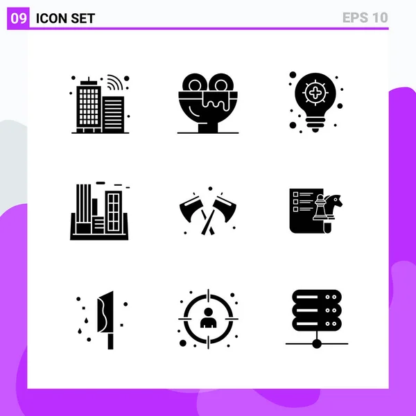 Conjunto Iconos Creativos Universales Simplemente Vector Ilustraciones Para Aplicaciones Web — Vector de stock