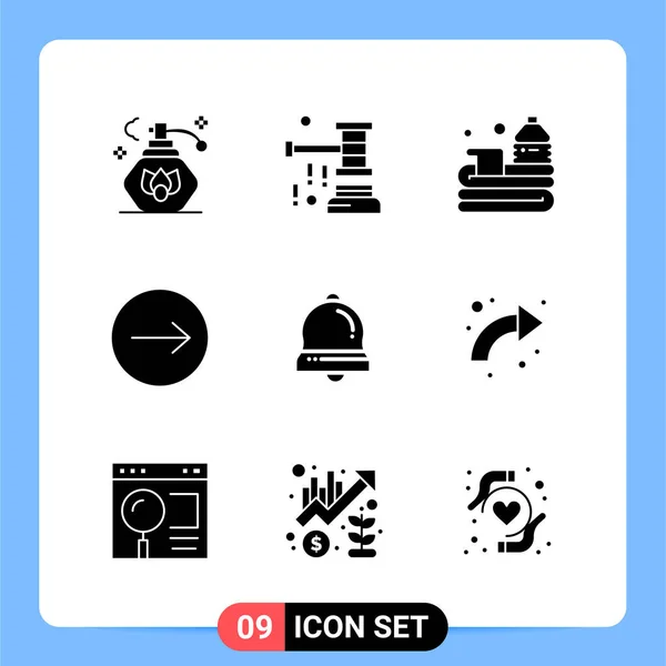 Conjunto Iconos Creativos Universales Simplemente Vector Ilustraciones Para Aplicaciones Web — Archivo Imágenes Vectoriales