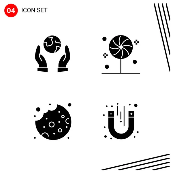 Set Icoane Creative Universale Pur Simplu Ilustrații Vectoriale Pentru Aplicații — Vector de stoc