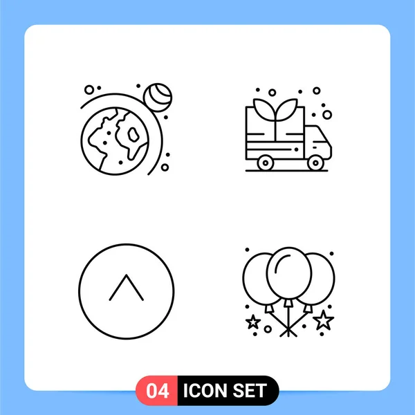 Set Universal Creative Icons Simply Vector Illustrations Web Mobile Apps — Stock Vector