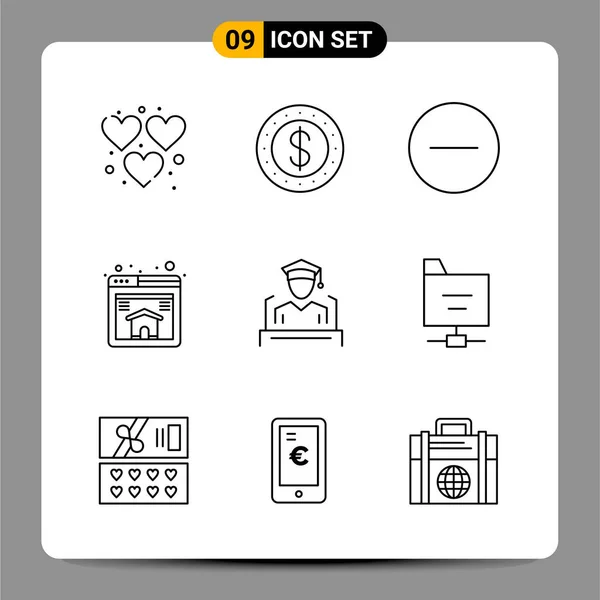 Set of 25 Universal Business Icons Vector — Stock Vector