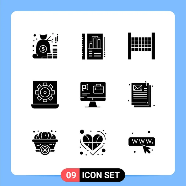 Conjunto Iconos Creativos Universales Simplemente Vector Ilustraciones Para Aplicaciones Web — Archivo Imágenes Vectoriales