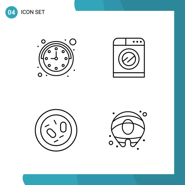 Conjunto Iconos Creativos Universales Simplemente Vector Ilustraciones Para Aplicaciones Web — Vector de stock