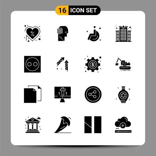 Conjunto Iconos Creativos Universales Simplemente Vector Ilustraciones Para Aplicaciones Web — Archivo Imágenes Vectoriales