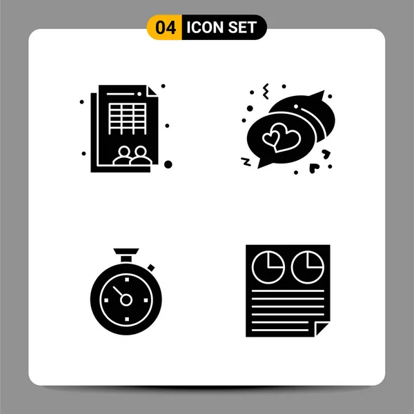 Conjunto Iconos Creativos Universales Simplemente Vector Ilustraciones Para Aplicaciones Web — Archivo Imágenes Vectoriales