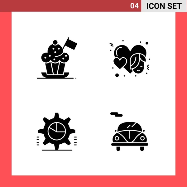 Conjunto Iconos Creativos Universales Simplemente Vector Ilustraciones Para Aplicaciones Web — Vector de stock