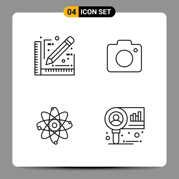 Set Universal Creative Icons Simply Vector Illustrations Web Mobile Apps — Stock Vector