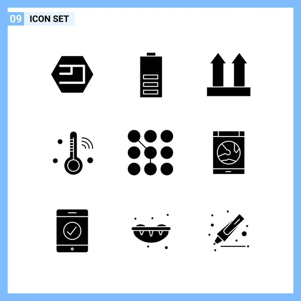 Conjunto Iconos Creativos Universales Simplemente Vector Ilustraciones Para Aplicaciones Web — Vector de stock