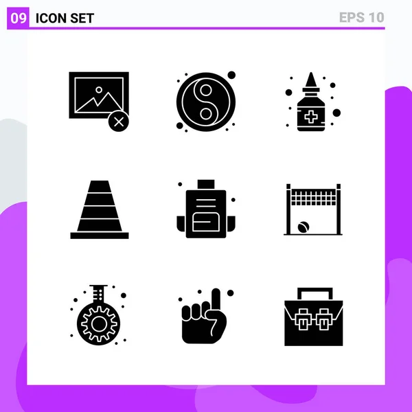 Conjunto de 16 iconos universales Vector de negocios — Vector de stock