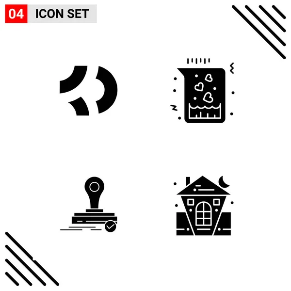 Conjunto Iconos Creativos Universales Simplemente Vector Ilustraciones Para Aplicaciones Web — Archivo Imágenes Vectoriales