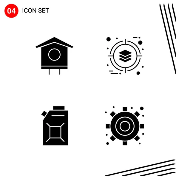 Conjunto Iconos Creativos Universales Simplemente Vector Ilustraciones Para Aplicaciones Web — Vector de stock