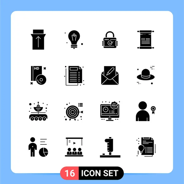 Conjunto Iconos Creativos Universales Simplemente Vector Ilustraciones Para Aplicaciones Web — Vector de stock