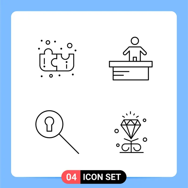 Conjunto de 16 iconos universales Vector de negocios — Archivo Imágenes Vectoriales