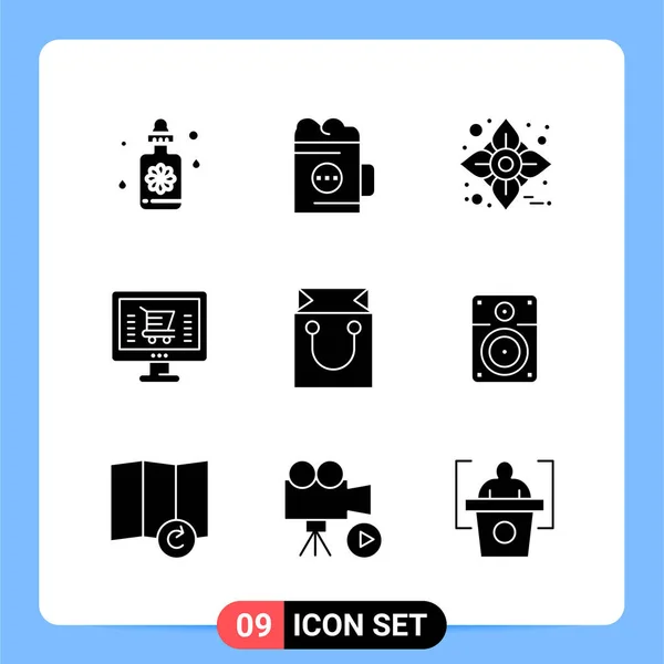 Conjunto Iconos Creativos Universales Simplemente Vector Ilustraciones Para Aplicaciones Web — Archivo Imágenes Vectoriales