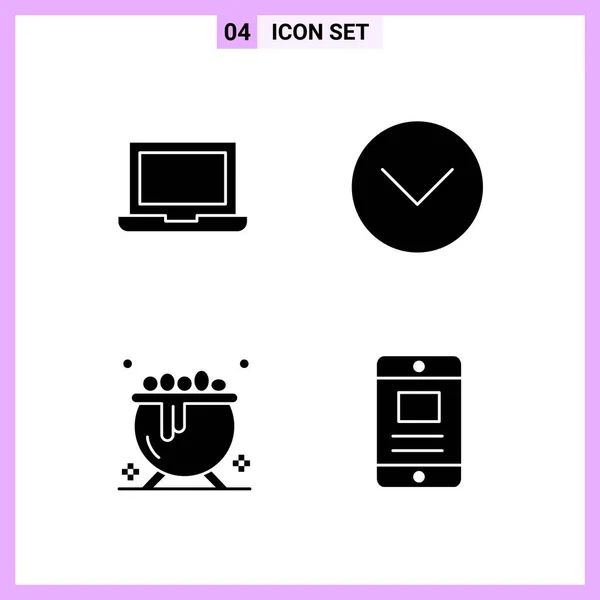 Conjunto Iconos Creativos Universales Simplemente Vector Ilustraciones Para Aplicaciones Web — Archivo Imágenes Vectoriales