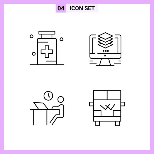 Set of 25 Universal Business Icons Vector — Stock Vector