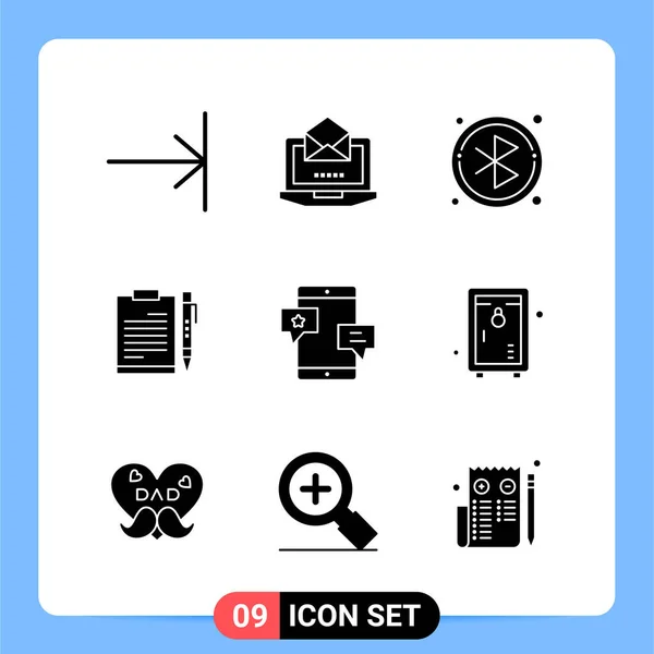 Conjunto Iconos Creativos Universales Simplemente Vector Ilustraciones Para Aplicaciones Web — Vector de stock