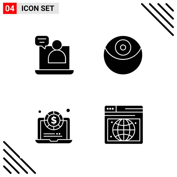 Conjunto Iconos Creativos Universales Simplemente Vector Ilustraciones Para Aplicaciones Web — Vector de stock