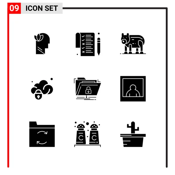 Set Universal Creative Icons Simply Vector Illustrations Web Mobile Apps — Stock Vector