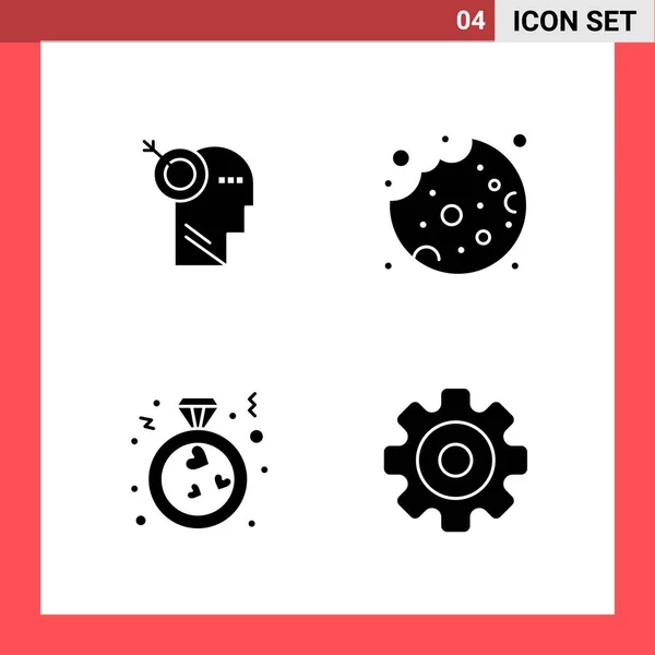 Conjunto Iconos Creativos Universales Simplemente Vector Ilustraciones Para Aplicaciones Web — Archivo Imágenes Vectoriales