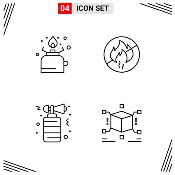 Set Universal Creative Icons Simply Vector Illustrations Web Mobile Apps — Stock Vector