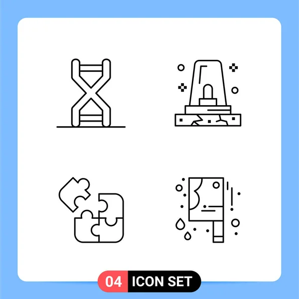 Set Universal Creative Icons Simply Vector Illustrations Web Mobile Apps — Stock Vector