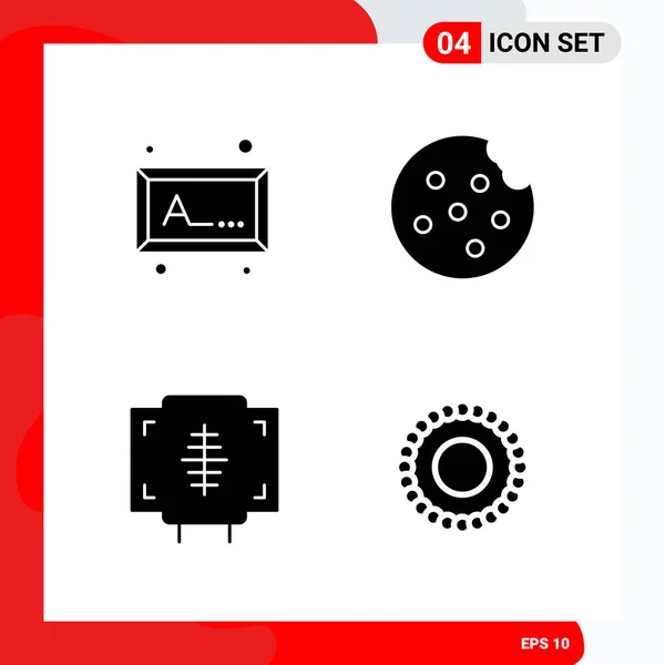 Conjunto Iconos Creativos Universales Simplemente Vector Ilustraciones Para Aplicaciones Web — Vector de stock