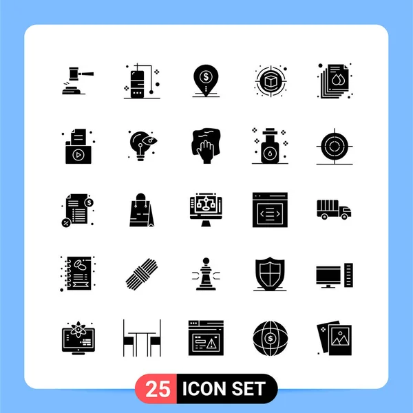 Conjunto Iconos Creativos Universales Simplemente Vector Ilustraciones Para Aplicaciones Web — Vector de stock