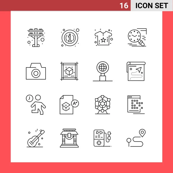 Conjunto Iconos Creativos Universales Simplemente Vector Ilustraciones Para Aplicaciones Web — Vector de stock