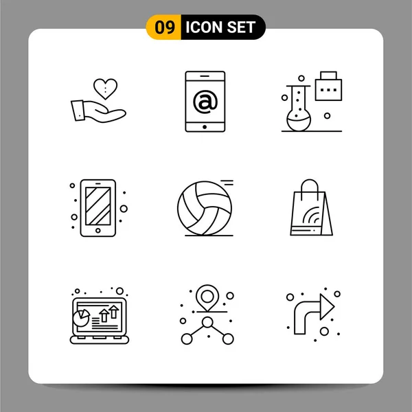 Set de 25 iconos de negocio universales Vector — Vector de stock